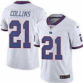 Nike Men & Women & Youth Giants 21 Landon Collins White Color Rush Limited Jersey,baseball caps,new era cap wholesale,wholesale hats